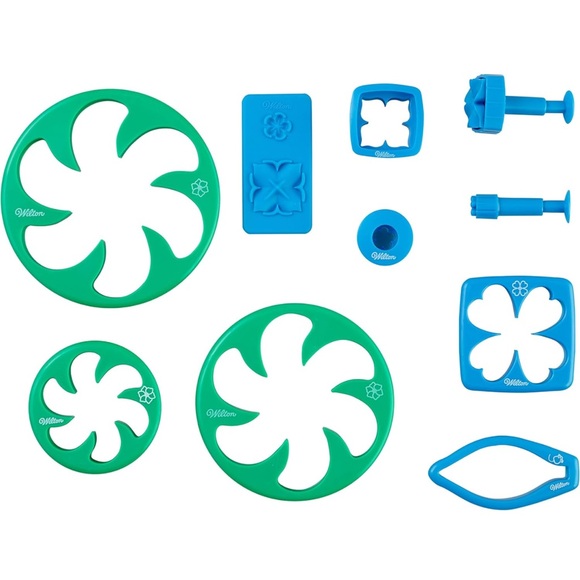 Wilton Gum Paste Outs Piece 28 PC GP Flowers Cut Out Set - Picture 4 of 10